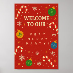 Välkommen till Party Uppspelande Poster