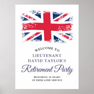 Välkommen till Patriotisk brittisk flaggpensioneri Poster