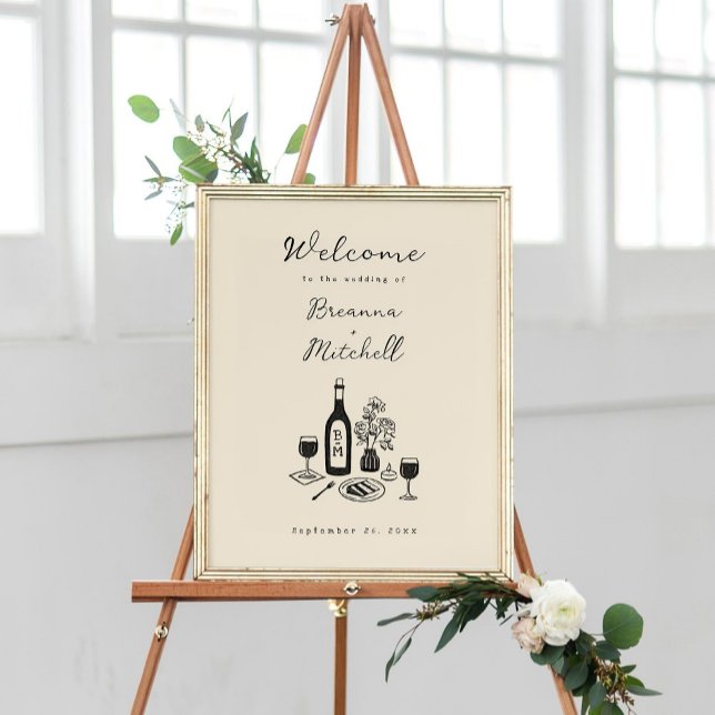 Välkommen till Pen och Bläck Whimsical Hand plocka Poster (Skapare uppladdad)