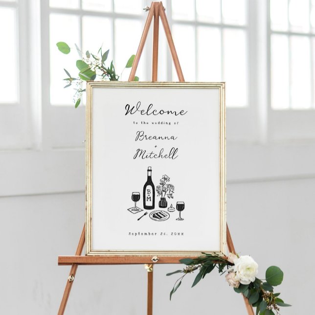 Välkommen till Pen och Bläck Whimsical Hand plocka Poster (Skapare uppladdad)
