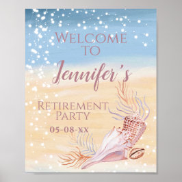 Välkommen till pension Beach-kusten Party Poster