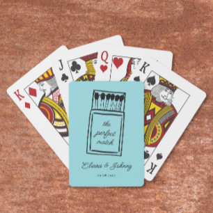 Välkommen till Perfekten Match Matchbook Bröllop Casinokort