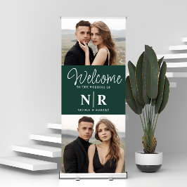 Välkommen till personlig 2 Photo Bröllop Monogram