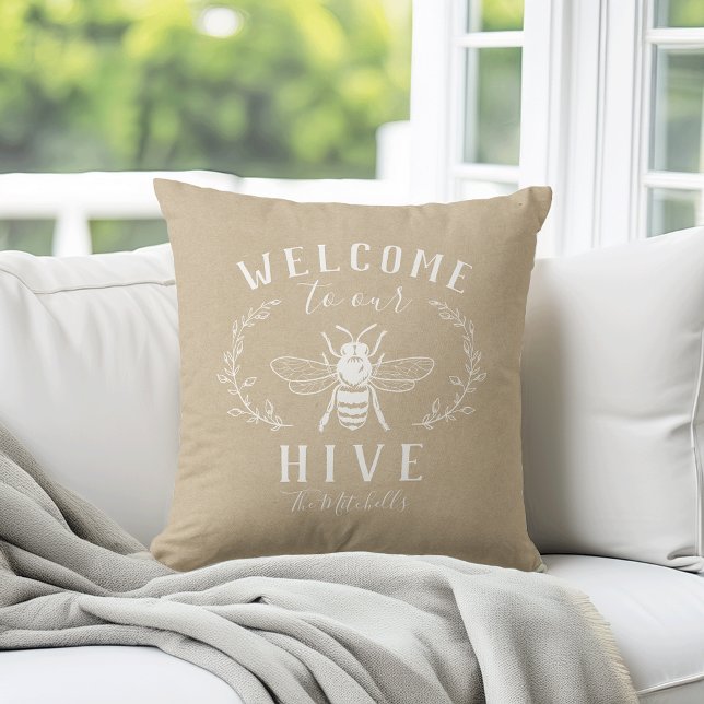 Välkommen till Personligen Hive Kudde (Skapare uppladdad)