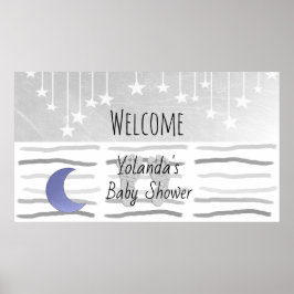 Välkommen till Personligen Stars och Måne Baby Sho Poster