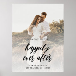 Välkommen till Photo Elegant bröllop Poster