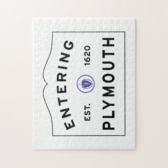 Välkommen till Plymouth Pussel (Vertikal)