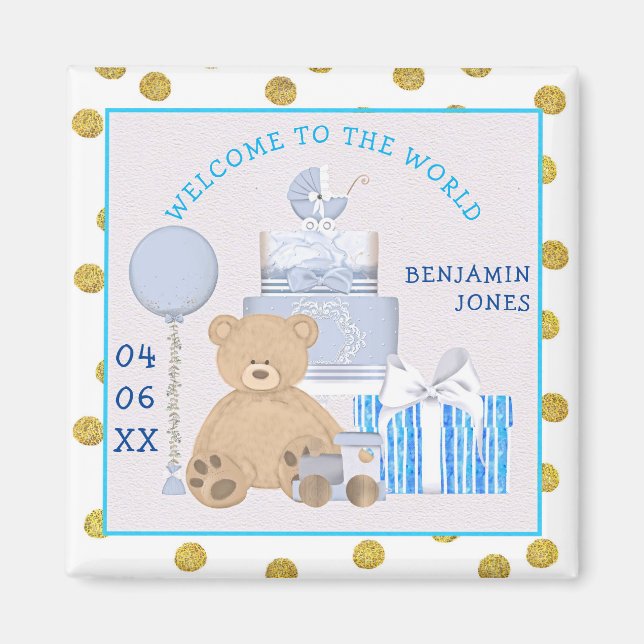 Välkommen till Pojke Namn, världsdag Magnet (Framsidan)