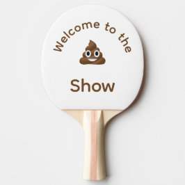 Välkommen till Poo Emoji Show Funny Pingisracket