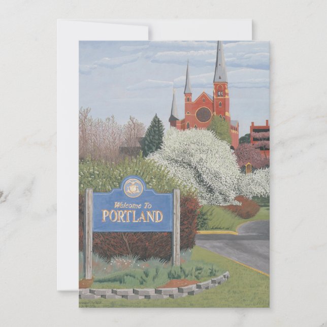 Välkommen till Portland Maine Inbjudningar (Framsida)