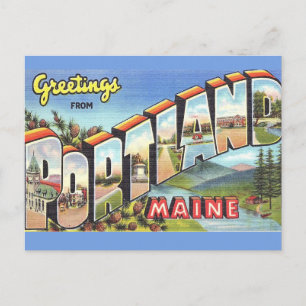 Välkommen till Portland Maine Vykort