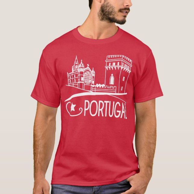välkommen till portugal t shirt (Framsida)