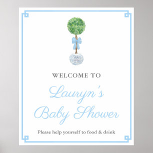 Välkommen till Preppy Topiary Ginger Burk Boy Baby Poster