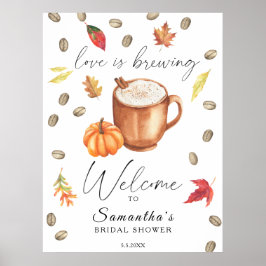 Välkommen till Pumpkin Latte-Möhippan Poster