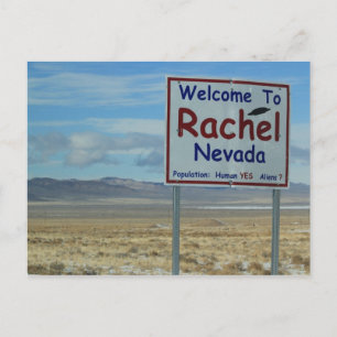 Välkommen till Rachel Nevada Postcard - Area 51 Vykort