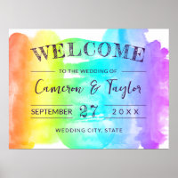 Välkommen till Rainbow Watercolor Stänk LGBTQ Bröl