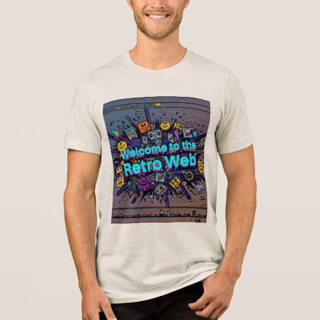 Välkommen till retro web t-shirt (Framsida)