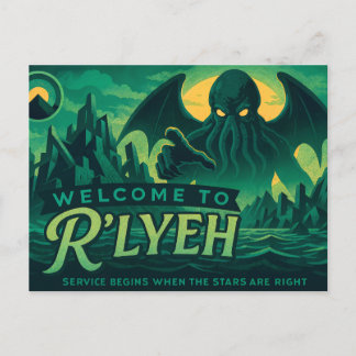 Välkommen till R'lyeh - Vacation in Galenhet Helg Vykort