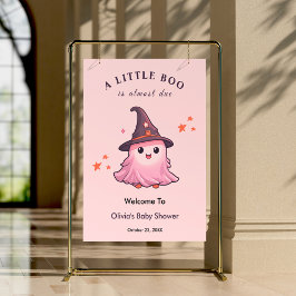 Välkommen till rosa Halloween, en liten babybabyst Poster