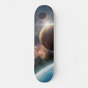 Välkommen till rymden mini skateboard bräda 18,7 cm