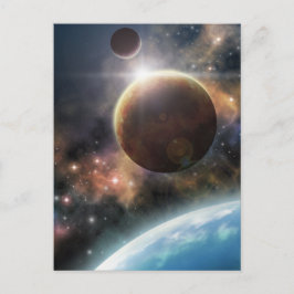 Välkommen till rymden vykort