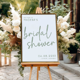 Välkommen till Sage & White Minimalist Möhippa Poster