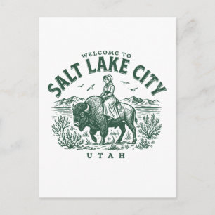 Välkommen till Salt Lake City Utah Vykort