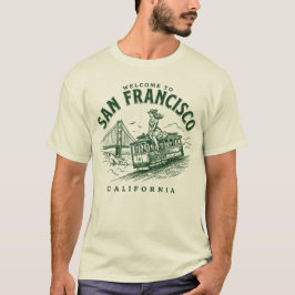 Välkommen till San Francisco City Kalifornien T Shirt