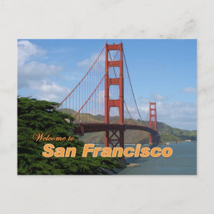 Välkommen till San Francisco - Golden Grind Bridge Vykort