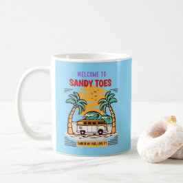 Välkommen till Sandy Toes sommarstrand Kaffemugg