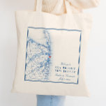Välkommen till Sea Bright New jersey Karta Elegant Tygkasse<br><div class="desc">De här Sea Bright New jersey karta tote bags är perfekt att välkomna dina gäster vid Jersey Shore-destinationen med välkomna väskor eller anpassa dem för din bröllopsfest. Kärnan är över Windows på Vatten, men du kan flytta hjärtat genom att klicka på "Redigera med design verktyg" under "Personalisera". I marinblått NordJersey...</div>