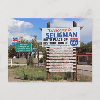 Välkommen till Seligman Route 66 vykort! Vykort