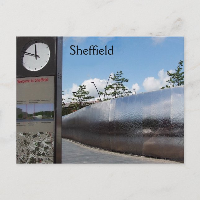 Välkommen till Sheffield Vykort (Framsida)