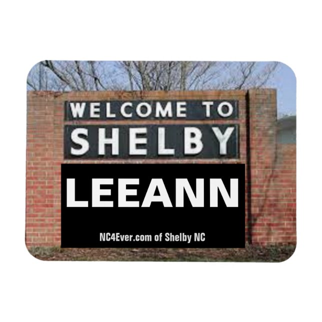 VÄLKOMMEN TILL SHELBY LEEANN Flexibel magnet (Horisontell)