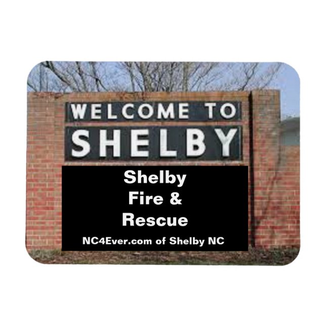 VÄLKOMMEN TILL SHELBY Shelby Fire & Rädding Flexib Magnet (Horisontell)