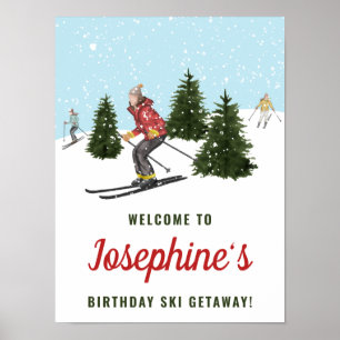 Välkommen till skidåkande kvinnors skidresa födels poster