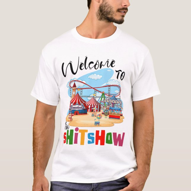 Välkommen till skithögen, shitshos mästare t shirt (Framsida)