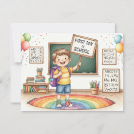 Välkommen till skolan postkort vykort