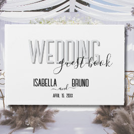 Välkommen till snyggt Black and White Bröllop Gästböcker
