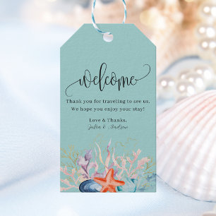 Välkommen till snyggt Pastel Blue Destination Wedd Presentetikett