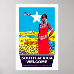 Välkommen till södra Afrikan Poster