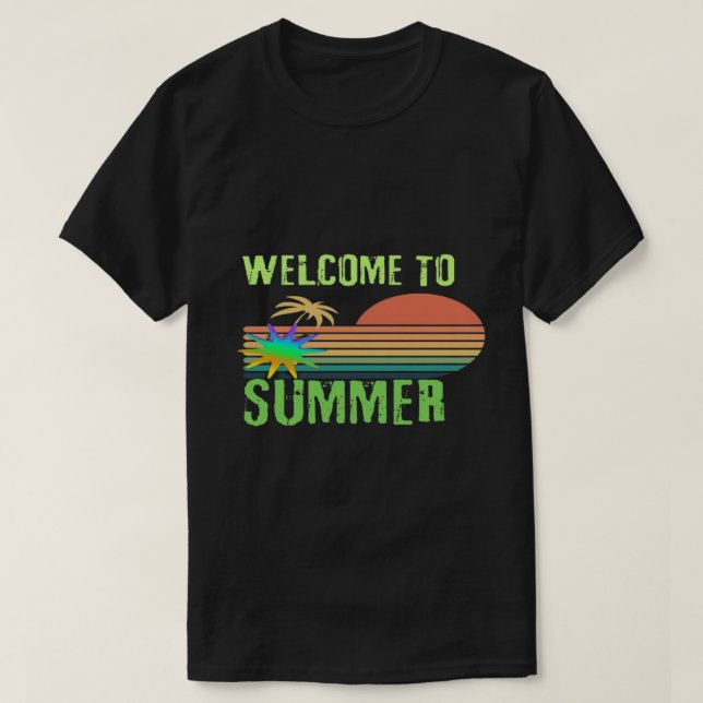 Välkommen till sommaren 2024 t shirt (Design framsida)