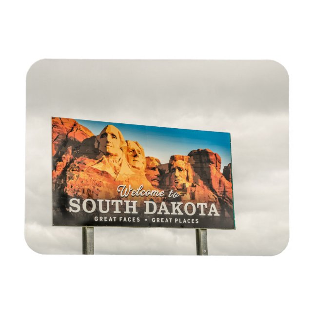 Välkommen till South Dakota-signalen Magnet (Horisontell)