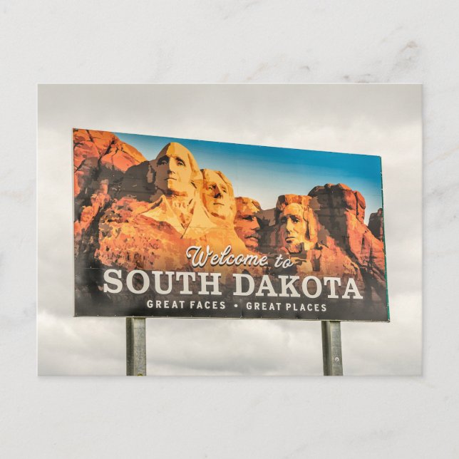 Välkommen till South Dakota-signalen Vykort (Framsida)