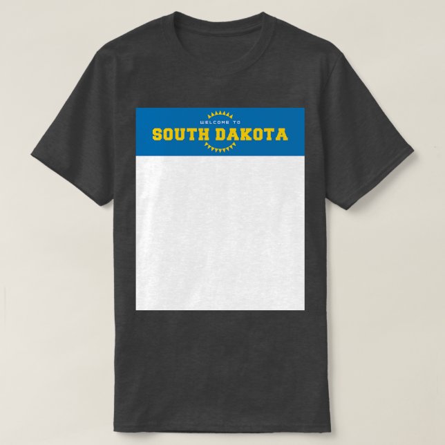 Välkommen till South Dakota T Shirt (Design framsida)