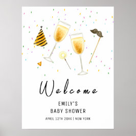 Välkommen till SpA och Se Sprinkle Champagne Baby Poster