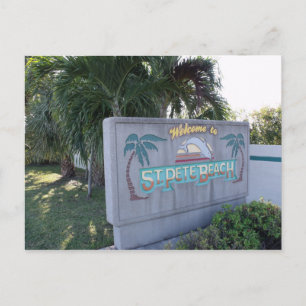 Välkommen till St Pete Beach Postcard Vykort