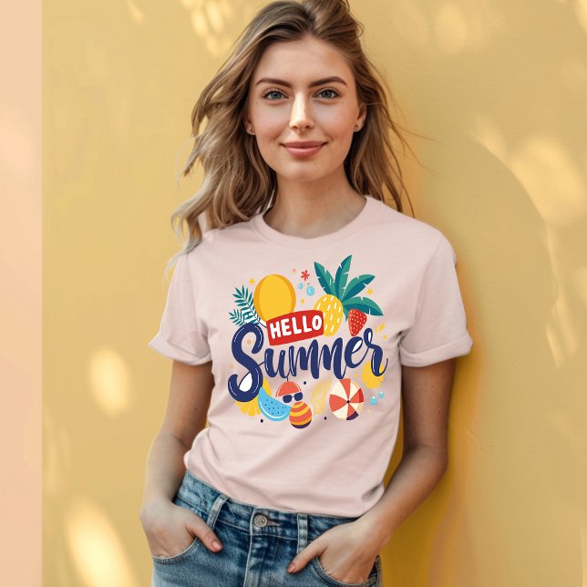 Välkommen till Sunshine: HEJ Sommaren T Shirt (Skapare uppladdad)