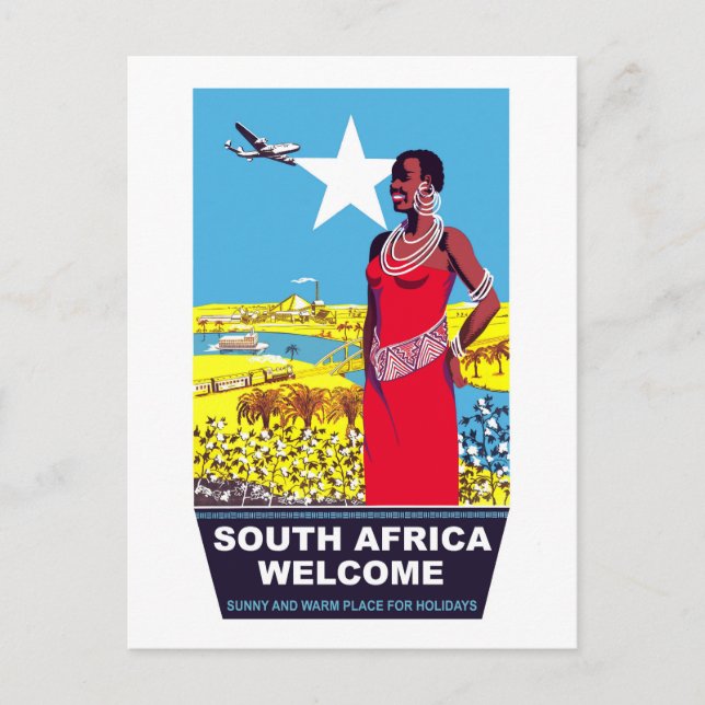 Välkommen till Sydafrika Vykort (Framsida)