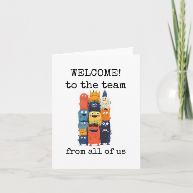 Välkommen till teamet, från oss alla, Cute Card Kort (Framsida)